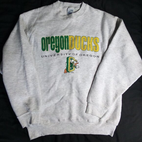 Vintage 90s Salem Sportwear Oregon Ducks Crewneck Sweatshirt - Picture 2 of 6